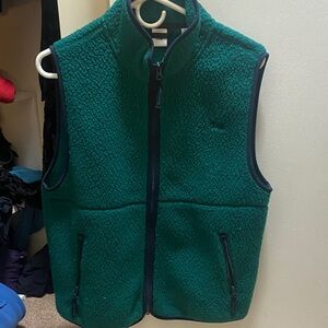 TNA Teal Fleece Vest